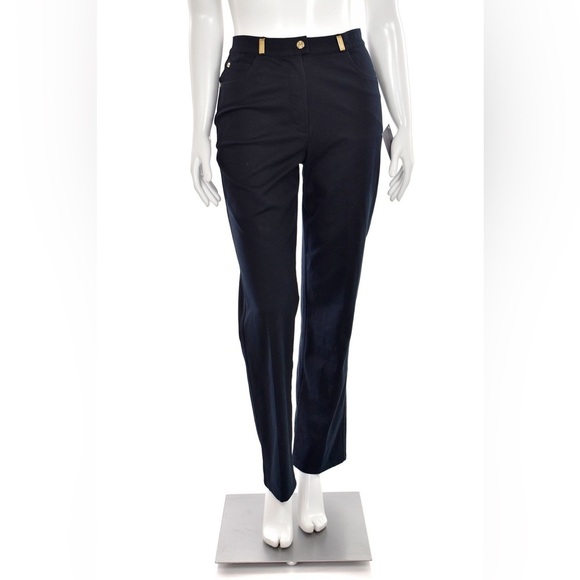 St. John Sport Classic Stretch Fit Jeans in Deep Navy Black sz 6 - Picture 1 of 9